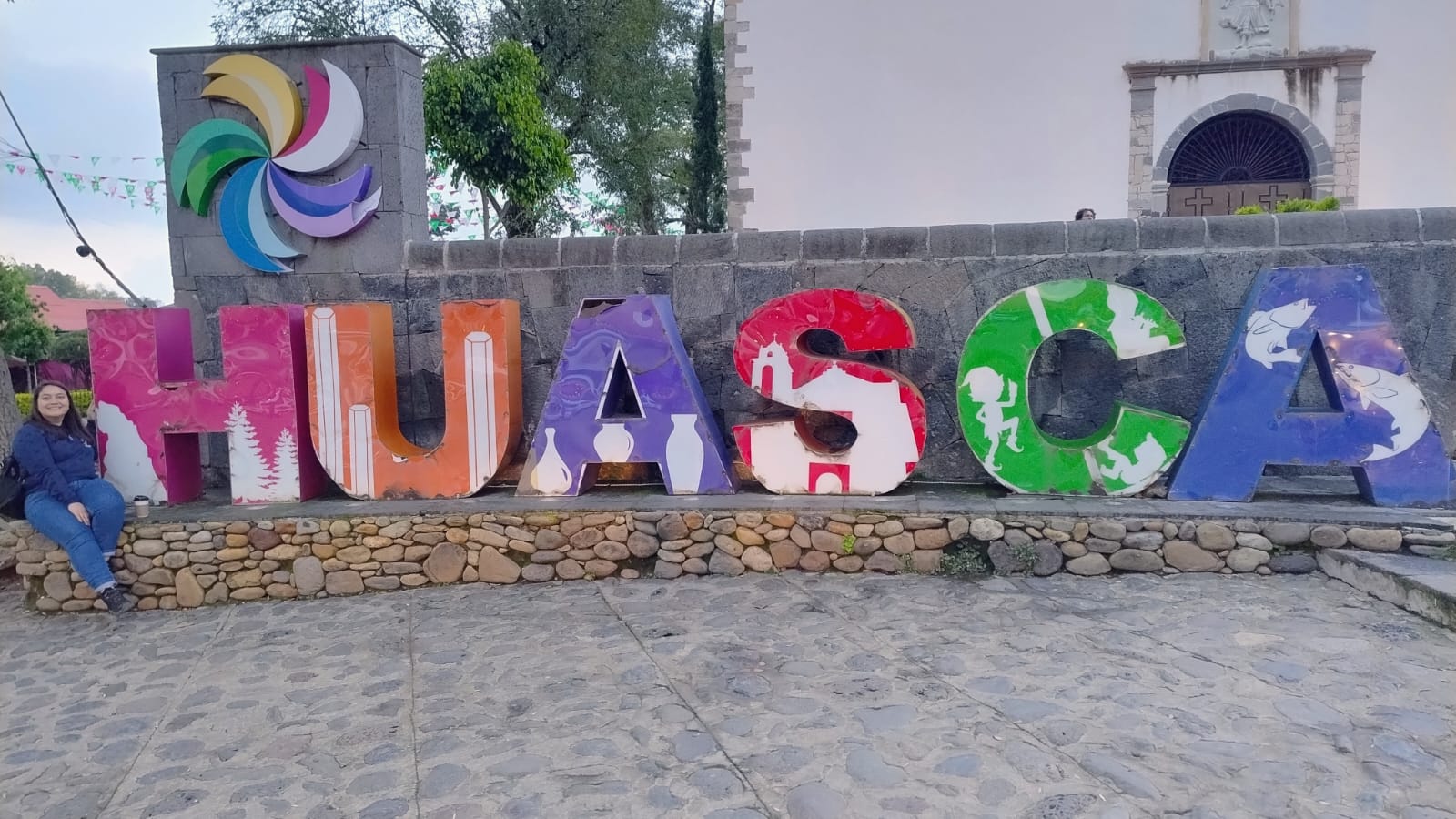Letrero Huasca de Ocampo, Hidalgo